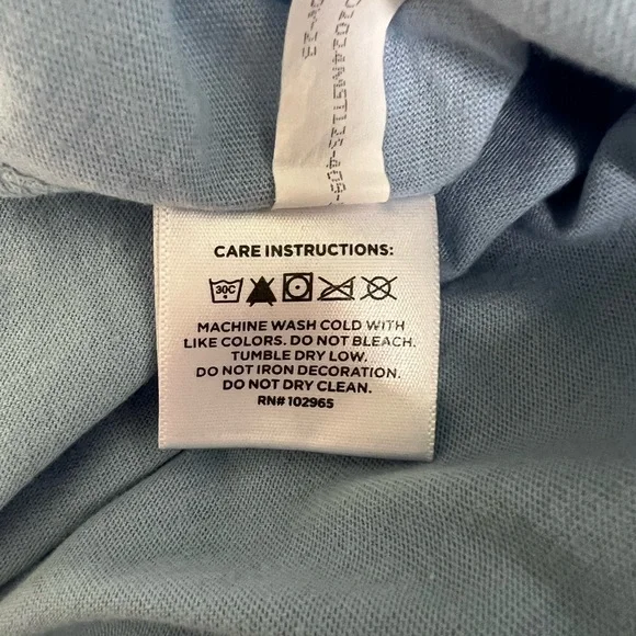 BEAUTIFUL AUTHENTIC MASTERS BABY BLUE LONG SLEEVE T-SHIRT - Picture 5 of 5